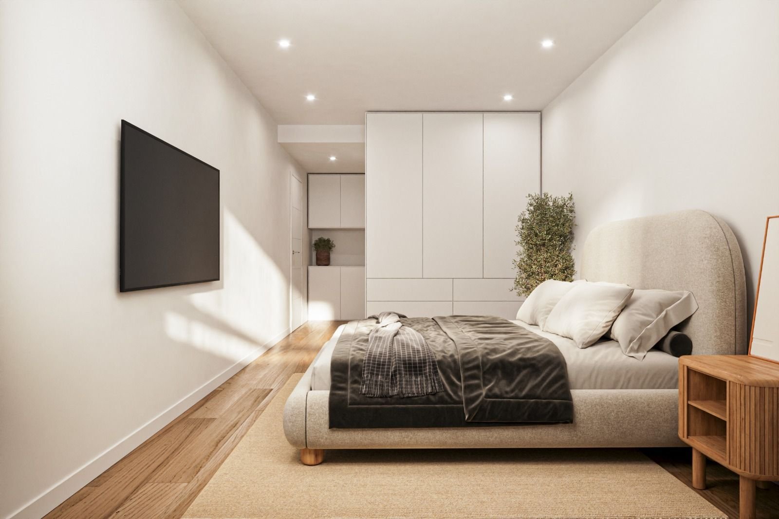 Render de dormitorio de Residencial Soler i Diffent