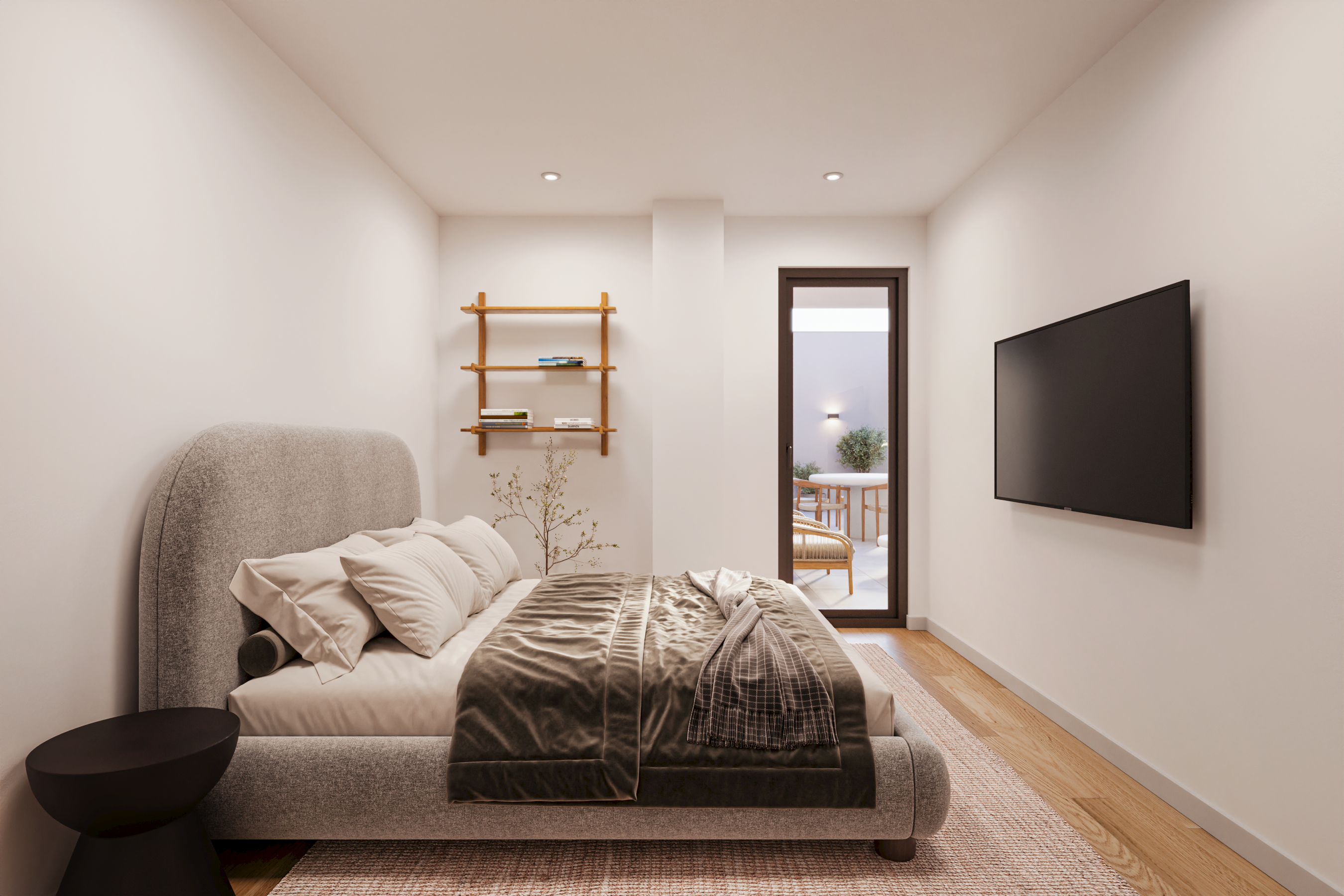 Render de dormitorio