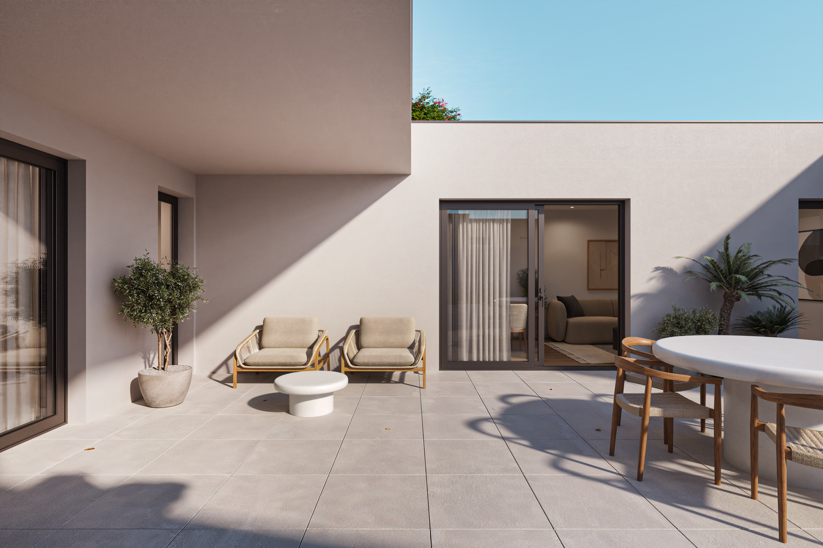 Render de terraza privada