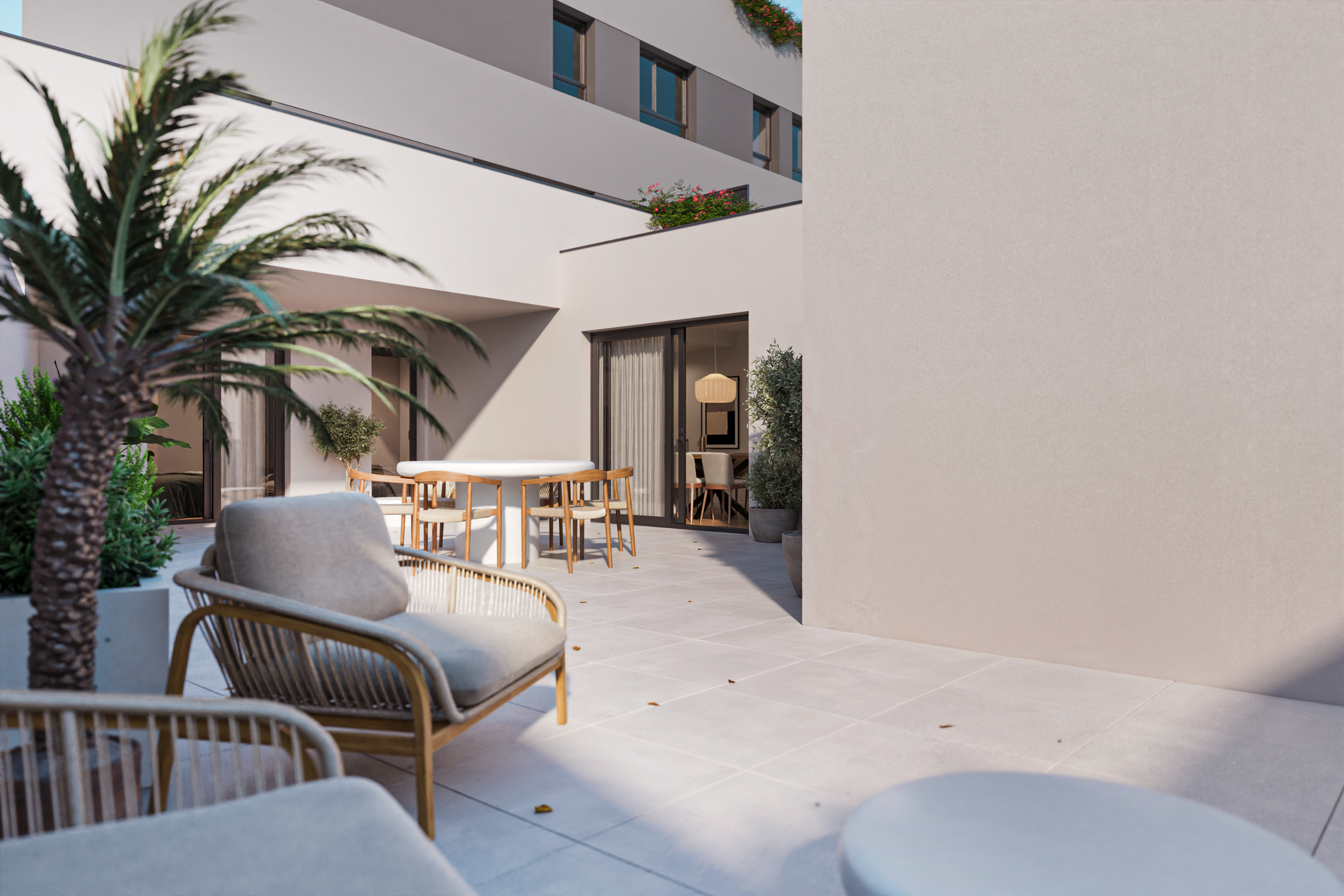 Render de exterior privado